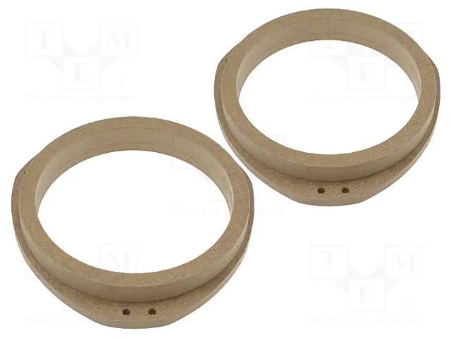 Spacer ring; MDF; 165mm; Opel; impregnated,varnished; 2pcs. 4CARMEDIA MDF-D.03