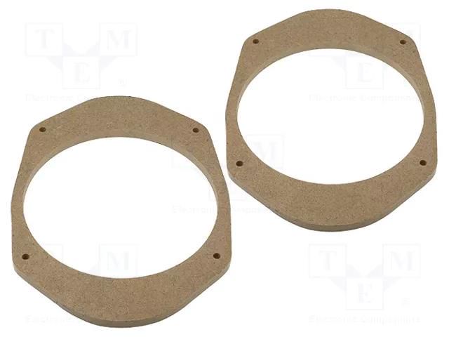 Spacer ring; MDF; 165mm; Ford; impregnated,varnished; 2pcs. 4CARMEDIA MDF-D.18