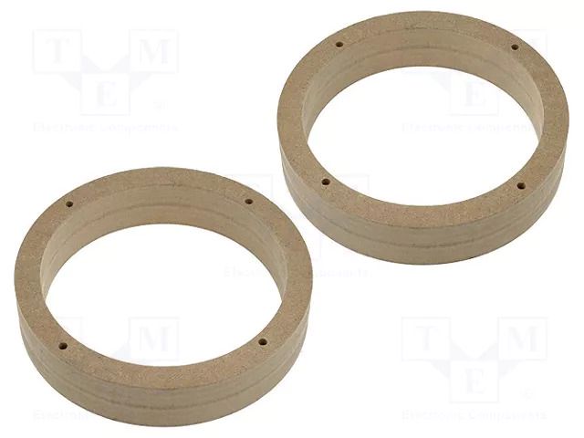 Spacer ring; MDF; 165mm; VW,Škoda; impregnated,varnished; 2pcs. 4CARMEDIA MDF-D.21