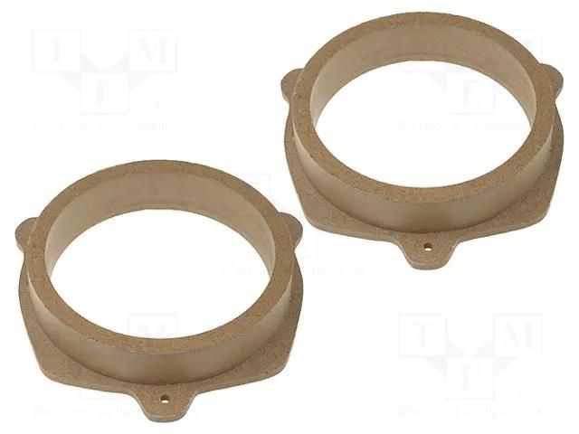 Spacer ring; MDF; 165mm; Nissan; impregnated,varnished; 2pcs. 4CARMEDIA MDF-D.28