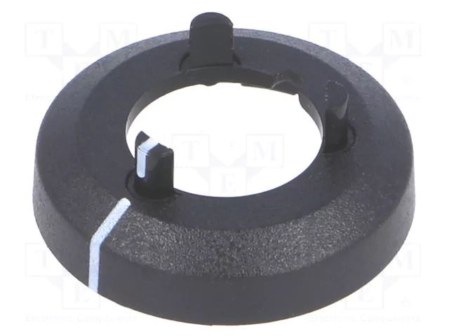 Nut cover with pointer; ABS; black; push-in; Ø: 17.5mm OKW A7513010
