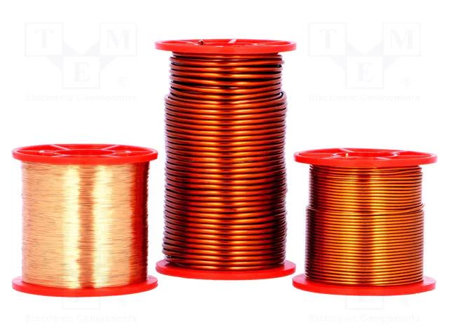 Coil wire; double coated enamelled; 1mm; 0.25kg; max.200°C; W 210 SYNFLEX 1032-1000-44