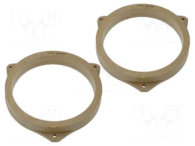 Spacer ring; MDF; 165mm; Toyota; impregnated,varnished; 2pcs. 4CARMEDIA MDF-D.44
