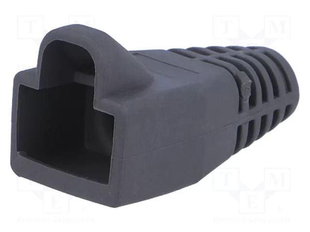 RJ45 plug boot; 6mm; dark grey MH CONNECTORS MHRJ45SRB-DG