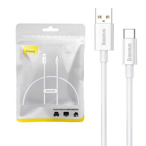 Cable USB do USB-C Baseus Superior 100W 0.25m (white), Baseus P10320102214-00