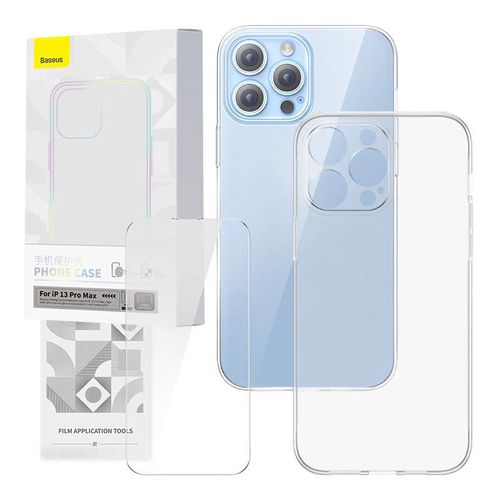 Transparent Case and Tempered Glass set Baseus Corning for iPhone 13 Pro Max, Baseus P60112201201-02