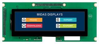 LCD TFT DISPLAY, RGB, HDMI, 480X128PIXEL MDT0520COHC-HDMI