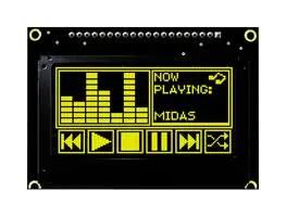 OLED GRAPHIC DISPLAY, COB, 128X64PIXELS MCOB128064JX-YM