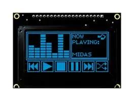 OLED GRAPHIC DISPLAY, COB, 128X64PIXELS MCOB128064JX-BM