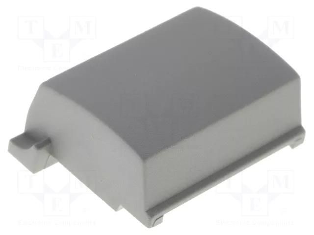 Button; grey; plastic MEC MEC1B03