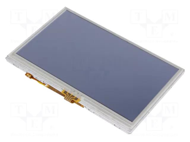 Display: TFT; 4.3"; 480x272; Illumin: LED; Dim: 105.5x67.2x4.05mm OLIMEX LCD-OLX-4.3TS