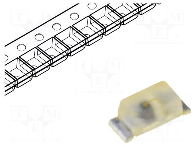 LED; SMD; 0603; amber; 90÷180mcd; 1.7x0.8x0.65mm; 160°; 20mA ams OSRAM LA-L296-Q2R2-1