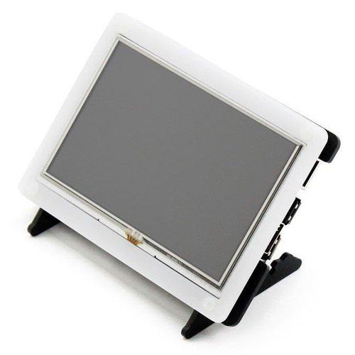 Touch screen - resistive LCD 5'' 800x480px - HDMI + GPIO for Raspberry Pi + case - Waveshare 11189 WSR-04909 5904422371289