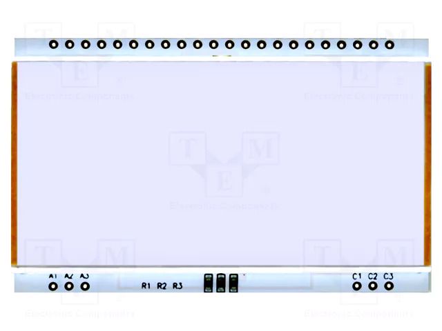 Backlight; LED; 66x40.2x3.6mm; white DISPLAY VISIONS EALED66X40-W