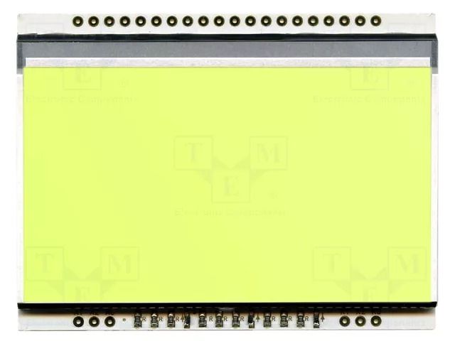 Backlight; LED; 68x51x3.6mm; yellow-green DISPLAY VISIONS EALED68X51-G