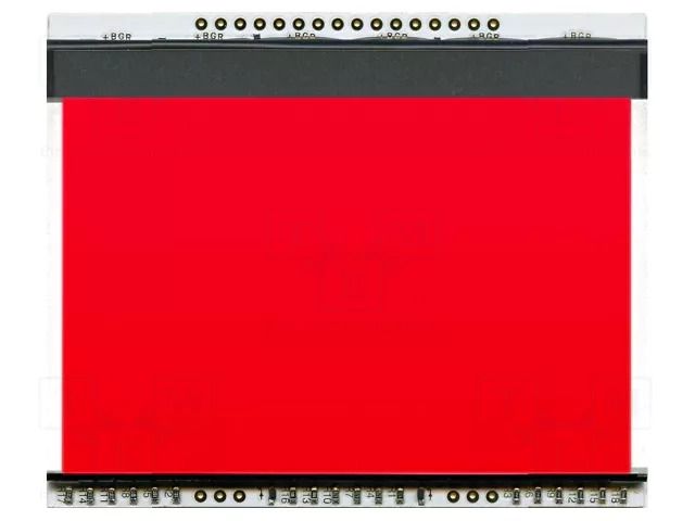 Backlight; LED; 78x64x3.8mm; red DISPLAY VISIONS EALED78X64-R