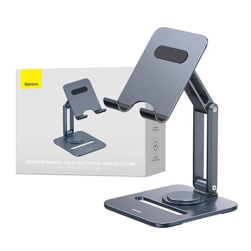 Desktop Biaxial Foldable Metal Stand Baseus (for Tablets) Space Grey, Baseus B10431801811-00