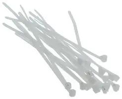 CABLE TIES, SELF-LOCK, 91.95MM L, NYLON, 18LB, NATURAL, PK100 TY523M