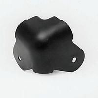 Two Leg Wrap Around Black Metal Cabinet Corner Protector C1819K