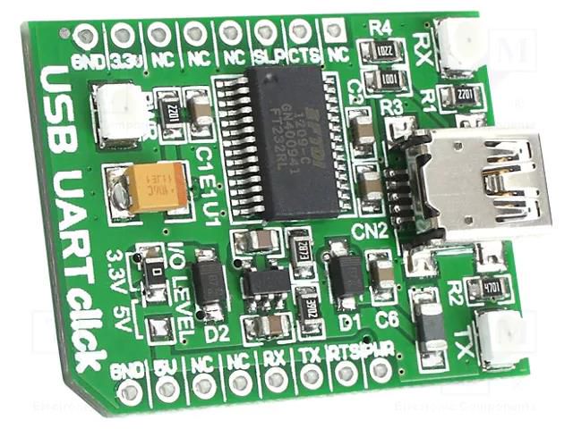 Click board; prototype board; Comp: FT2232RL; interface MIKROE MIKROE-1203