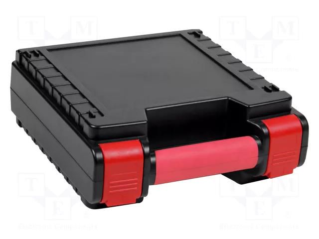 Case; transportation; black,red; ABS; 256x240x94mm NEWBRAND NB-45-29