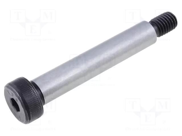 Shoulder screw; steel; M8; 1.25; Thread len: 13mm; hex key; HEX 5mm ELESA+GANTER ISO7379-10-M8-55