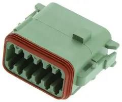 AUTOMOTIVE HOUSING, PLUG, 12POS, 13A DT06-12SC-P012