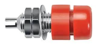 CONN, BANANA, JACK, 32A, RED, SOLDER IBU 401 NI / RT