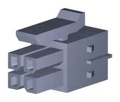 MICRO-FIT PLUS RCPT HSG 2X2 206461-0400