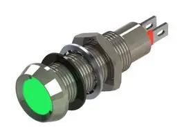 PANEL INDICATOR, GREEN, 8.1MM, 28VDC 508-532-23