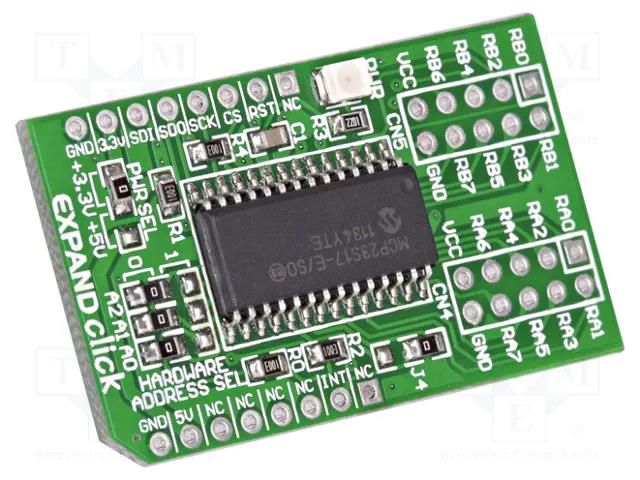 Click board; prototype board; Comp: MCP23S17; port expander MIKROE MIKROE-951