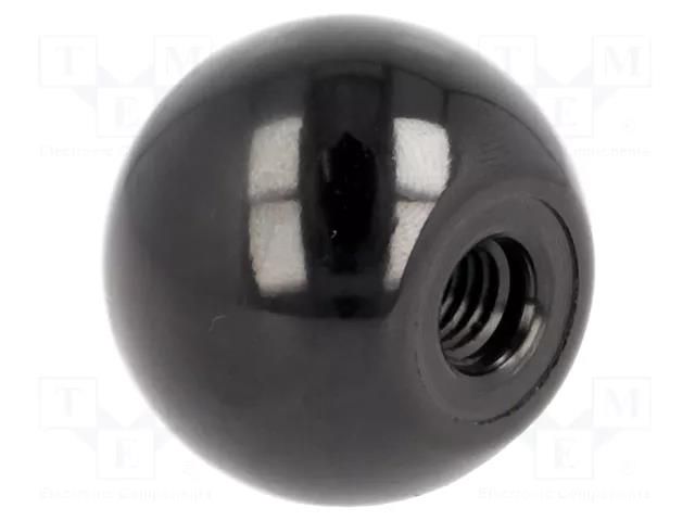 Ball knob; Ø: 40mm; Int.thread: M8; 15mm ELESA+GANTER DIN319-KU-40-M8-C