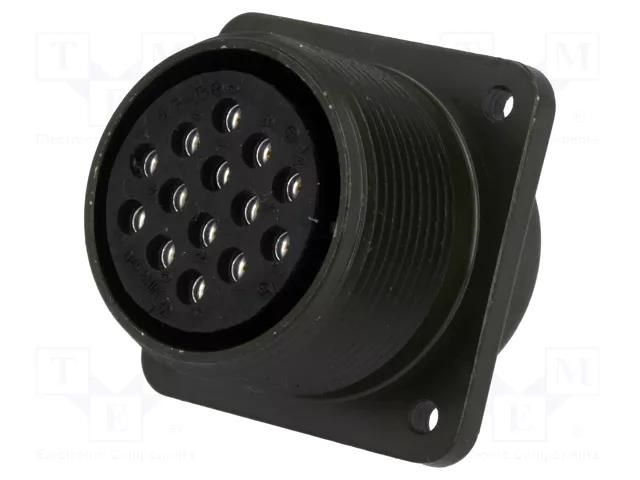 Connector: circular; socket; PIN: 14; female; soldering; MS/DS; 13A AMPHENOL DS3102A20-27S