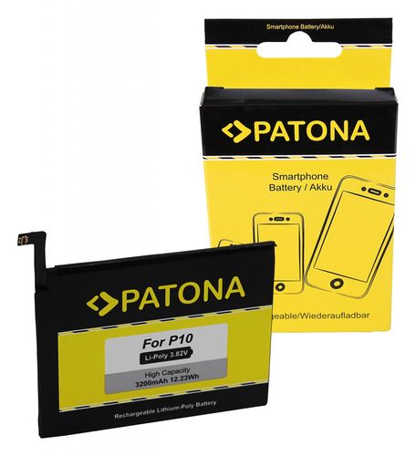 PATONA Battery f. Huawei P10 Honor 9 STF-AL00 HB386280ECW CS-HUP110SL, PATONA 3233 4055655223515