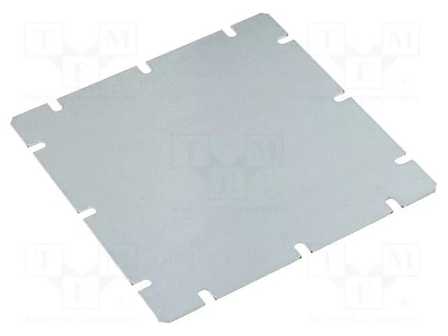 Mounting plate; steel; W: 148mm; L: 148mm; Thk: 1.5mm; Plating: zinc FIBOX MIV175