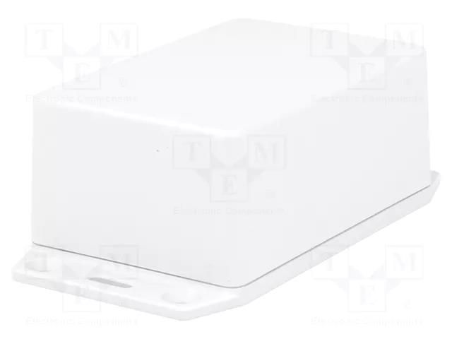 Enclosure: multipurpose; X: 57mm; Y: 87mm; Z: 40mm; with fixing lugs HAMMOND HM-1591XXLFLGY