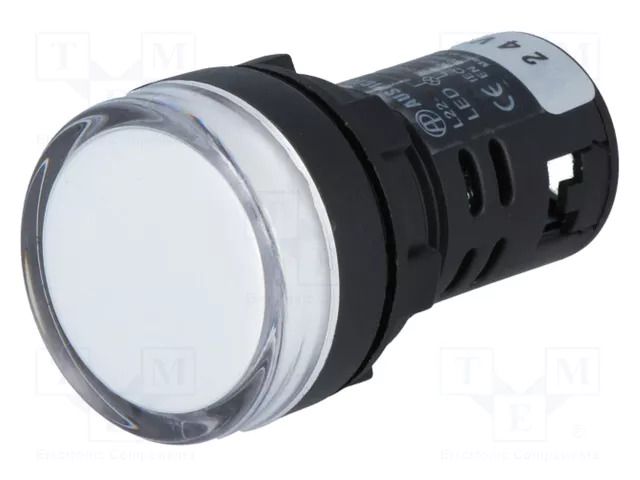 Control lamp; 22mm; L22; -20÷60°C; Illumin: LED; 24VDC; Ø22.5mm AUSPICIOUS L22-W-24