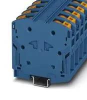 DINRAIL TERMINAL BLOCK, 2WAY, 00AWG, BLU 3260051