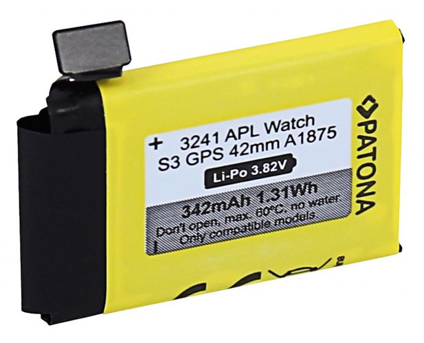 PATONA Battery f. Apple Watch Serie 3 GPS 42mm A1875, PATONA 3241 4055655227407