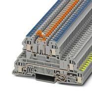 DIN RAIL TERMINAL BLOCK, 4WAY, 12AWG 3076032