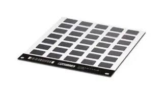 LABEL, ALUMINIUM, BLACK, 18MM X 27MM 0831590