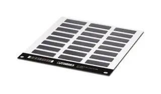 LABEL, ALUMINIUM, BLACK, 15MM X 49MM 0831591