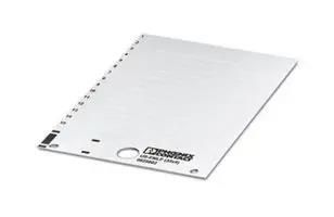 LABEL, PVC, WHITE, 9MM X 35MM 0828802