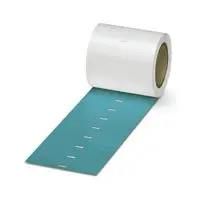 LABEL, POLYESTER, TURQU, 13MMX50/28MM 0800050