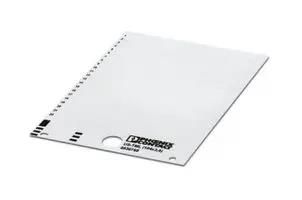 MARKER CARD, BLANK, 104MM, WHITE, TB 0830768