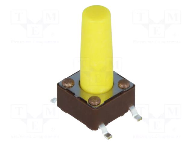 Microswitch TACT; SPST-NO; Pos: 2; 0.05A/12VDC; SMT; none; 5.2N DIPTRONICS DTSM-66Y-V-B