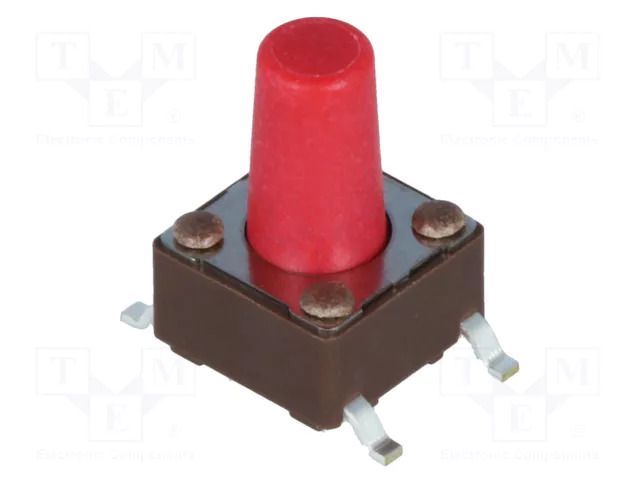Microswitch TACT; SPST-NO; Pos: 2; 0.05A/12VDC; SMT; none; 2.6N DIPTRONICS DTSM-65R-V-B