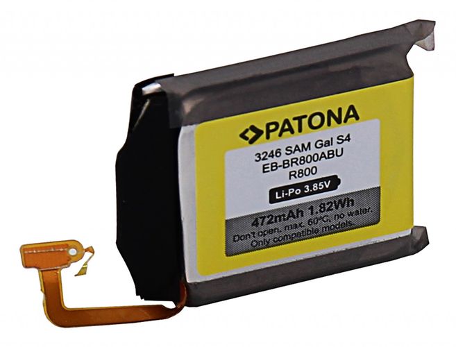 PATONA Battery f. Samsung Gear S4 R800 EB-BR800ABU, PATONA 3246 4055655227452