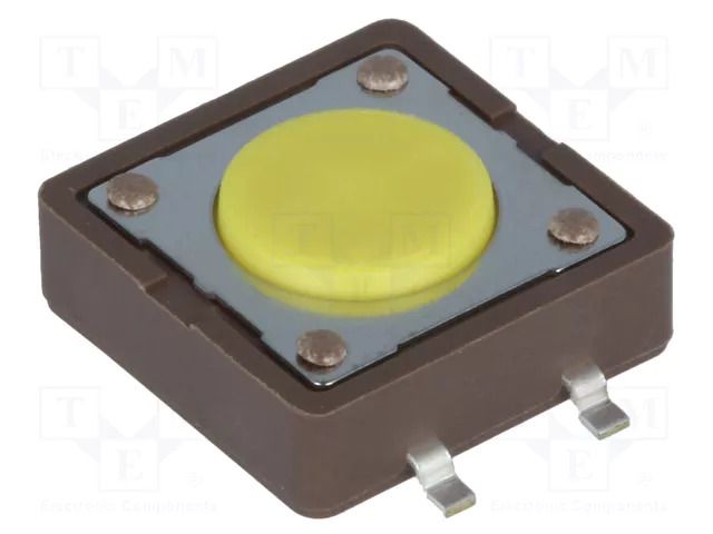 Microswitch TACT; SPST-NO; Pos: 2; 0.05A/12VDC; SMT; none; 5.2N DIPTRONICS DTSM-21Y-V-B