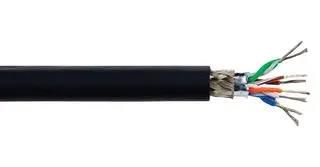 SHLD NTWRK CABLE, 4 PAIR, 24AWG, 305M 76002 BK001